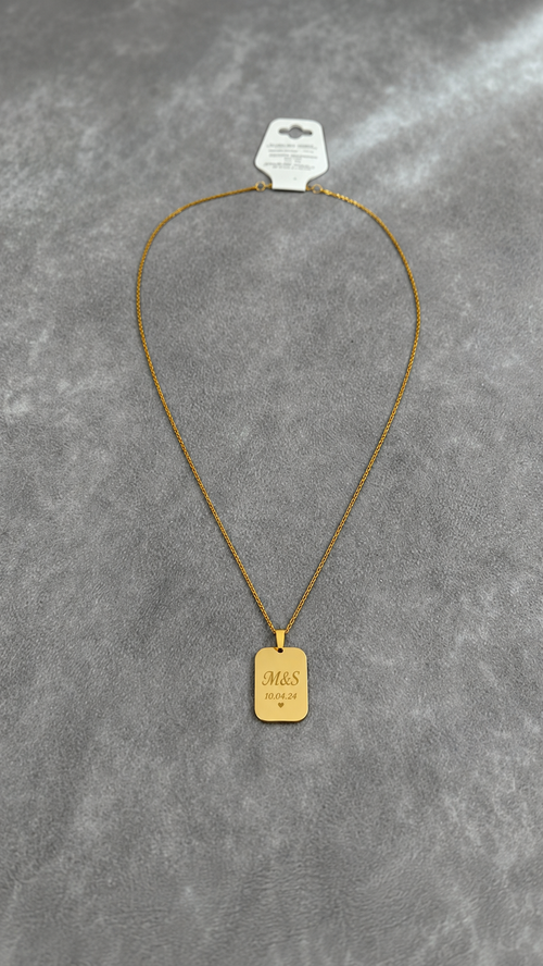 Gravora Plättchen-Kette Nova in Gold und Silber